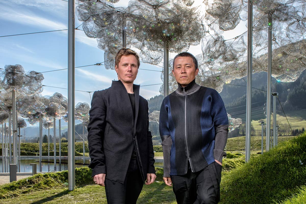 Andy Cao und Xavier Perrot unter der Kristallwolke